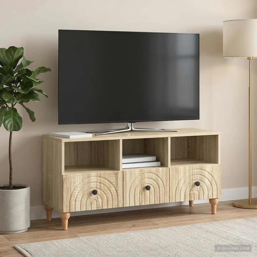 Mobile TV Rovere Sonoma 102 x 34,5 x 50 cm Legno ingegnerizzato 894217
