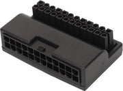 Adattatore di alimentazione per schede madri desktop da 24 pin maschio a 24 pin femmina 90 gradi - Plug and Play - Adattatore di alimentazione per alimentatori PC