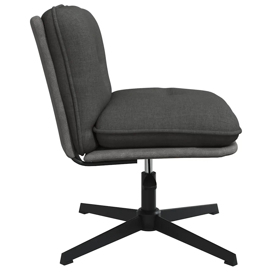 vidaXL Sedia da Ufficio Girevole Grigio Scuro in Tessuto