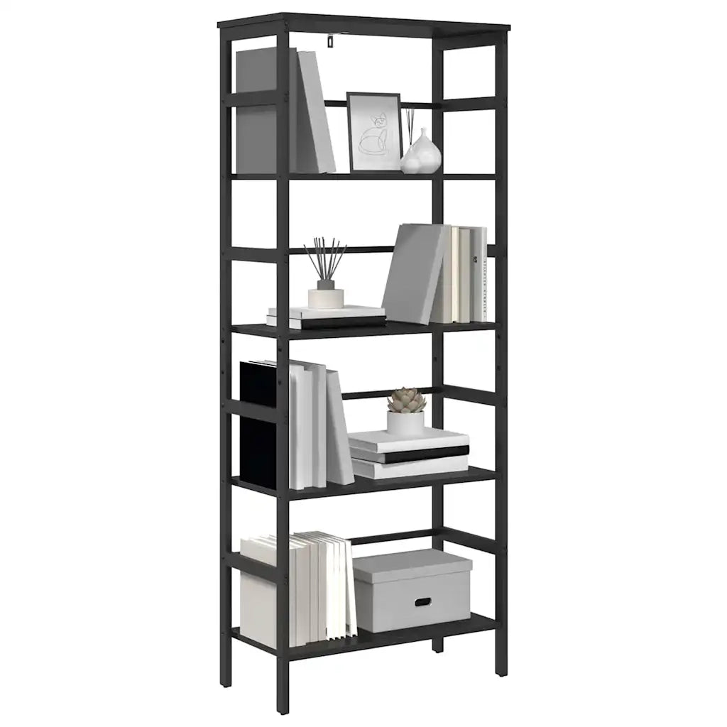 Libreria Rovere Nero 60 x 29,5 x 149 cm Legno multistrato 883928