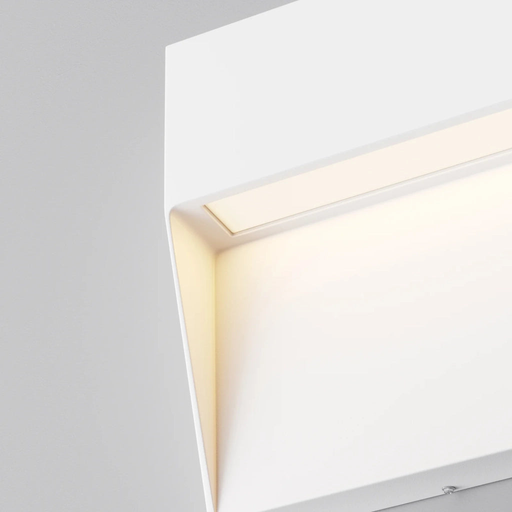 Segnapasso Da Esterno Moderno Mane Led Integrato 3W Alluminio Bianco Ip54
