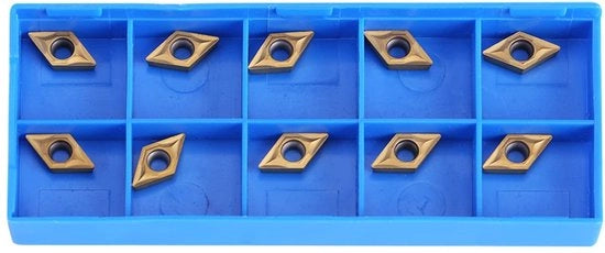 Inserti a Carburo per Frantumazione - 10 pezzi - Goud - VHM - Precisazione e Durata - Adatto per Lavorazione del Metallo - DC...