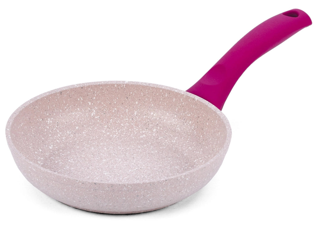 Set 3 Padelle in Alluminio Ø 20-24-28 cm Antiaderente Induzione Bisetti Stonerose