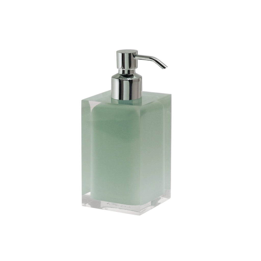 Set completo accessori 4 pezzi d'appoggio in resina RA99 Gedy serie RAINBOW Verde Menta