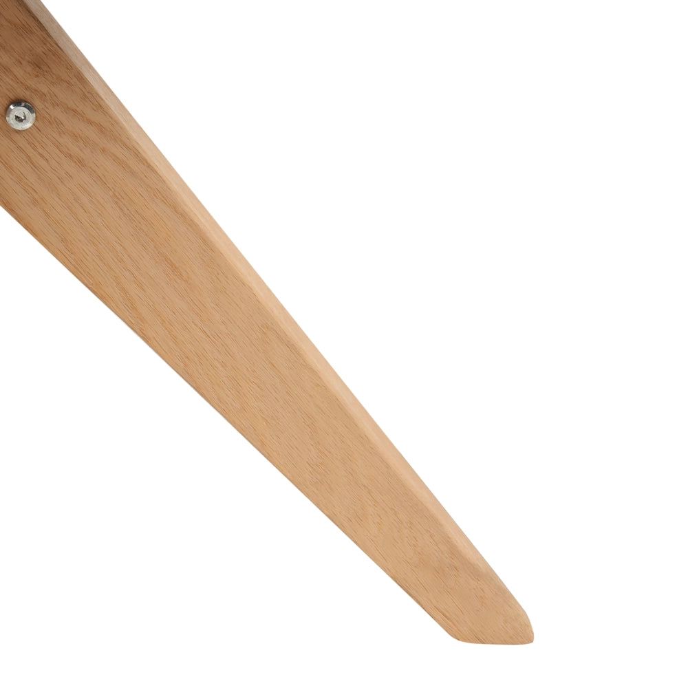 Sedia da pranzo girevole con schienale curvo in boucle beige chiaro stile scandinavo