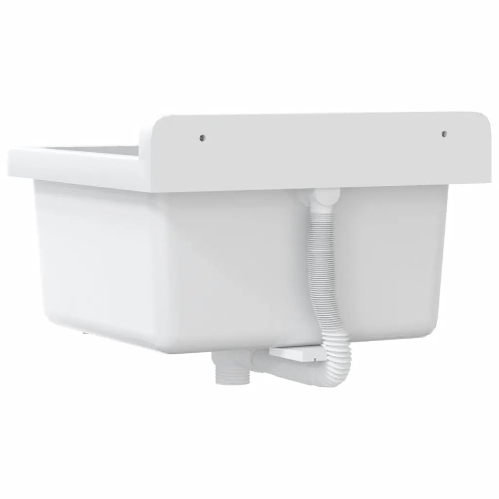 Lavabo a Parete-Lavandino-Lavello Bianco 40x40x24 cm in Resina