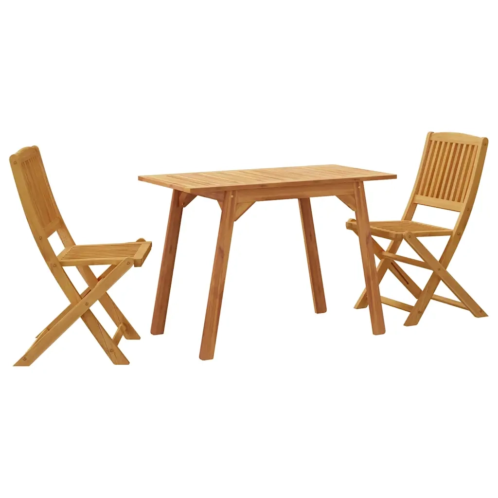 Set da balcone 3 pz | Set Salotto da Giardino in Legno Massello di Acacia