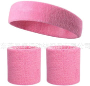 Set di fasciature sportive - Fascia cranica e fascia braccio 3 pezzi - Morbido e compattato - Elastico intrecciato - Fasciatura sportiva - Fascia per allenamento - Per palestra, tennis, ginnastica, calcio