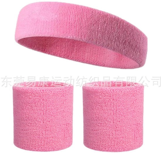 Set di fasciature sportive - Fascia cranica e fascia braccio 3 pezzi - Morbido e compattato - Elastico intrecciato - Fasciatura sportiva - Fascia per allenamento - Per palestra, tennis, ginnastica, calcio