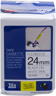 Brother TZE-FX251 nastro per etichettatrice Nero su bianco