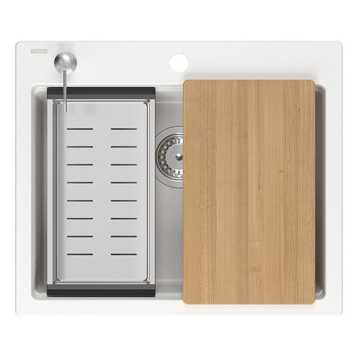 Lavello In Granito Kurt 110 Workstation White