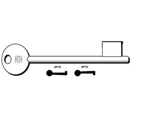 CHIAVI PATENT PASSEPARTOUT CORNI, BONAITI, GB- - 6P7D - 5 pezzi SILCA