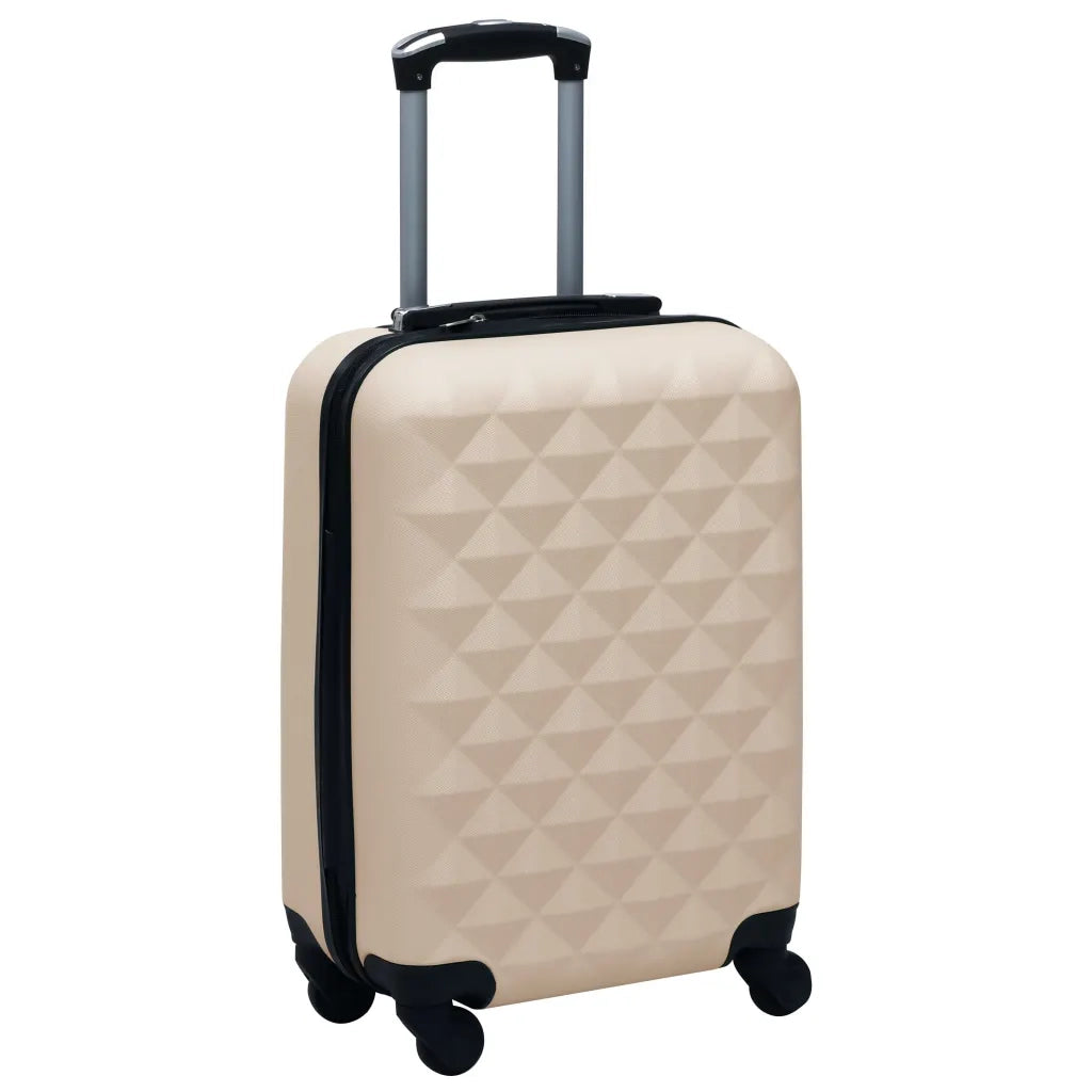 Set Valigie Trolley a Custodia Rigida 2 pz Oro in ABS CFW1343366