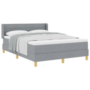 Letto a molle con materasso Grigio chiaro 200 x 160 cm Tessuto 3341237