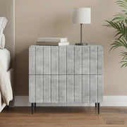 Armadio da Notte Grigio Cemento 62 x 34,5 x 49,5 cm 894318
