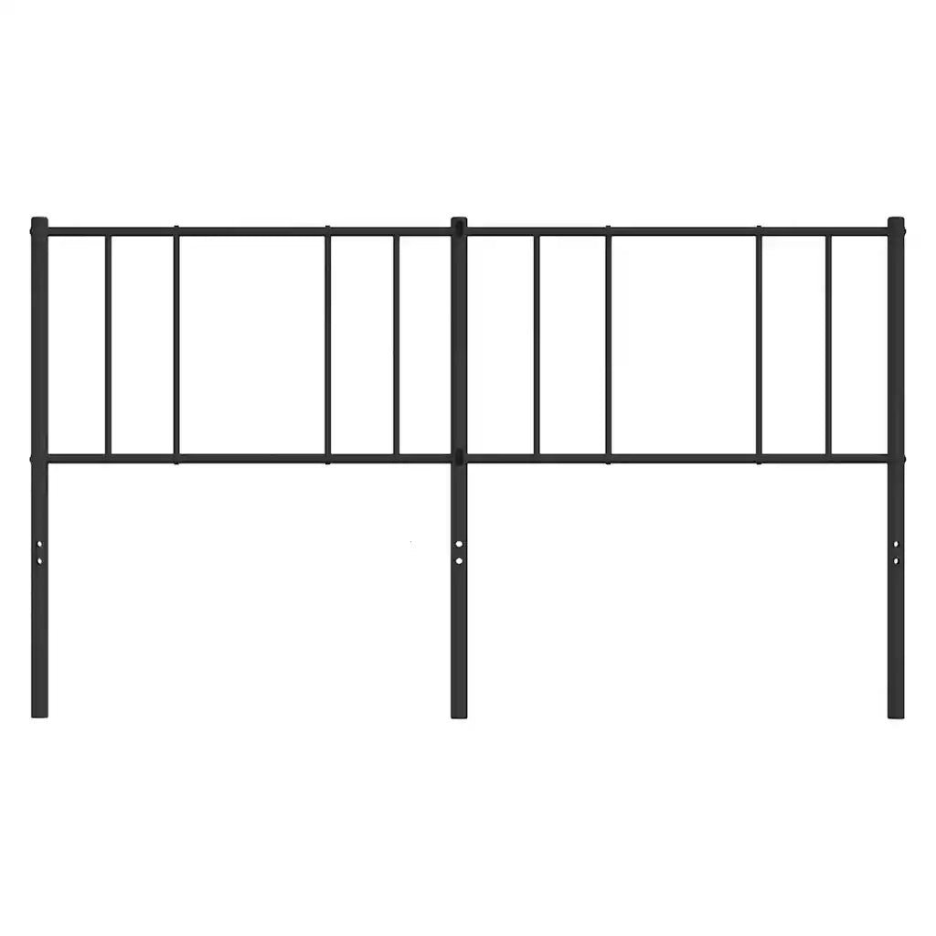 Testiera | Testata di Ricambio in Metallo Nero 180 cm