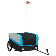 Rimorchio da Bici Nero e Blu 45 kg in Ferro CFW5671190