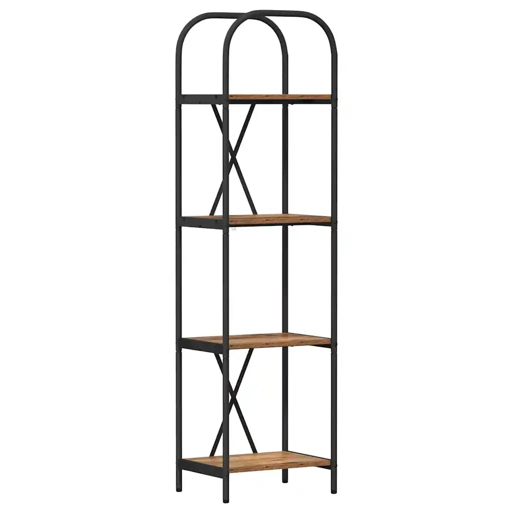 Libreria-Scaffale per Libri-Mobile di Stoccaggio Legno vecchio 40 x 30 x 146 cm Legno multistrato 813153