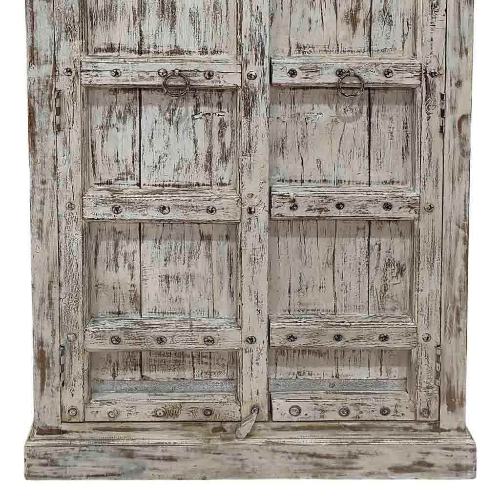 Armadio in legno grigio artigianale 107x42x191h cm
