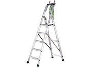 1pz scala alluminio quadra en131 6 gradini cm53x11,5x196h 136h pedana kg7,5 cod:ferx.fer378116