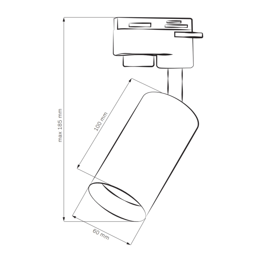 Kit binario 1m bianco/oro 3 faretti GU10 Maribel Polux