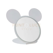 specchio da tavolo di design mouse Bianco marmo in Ferro, vetro per lo specchio 26x17x21h cm