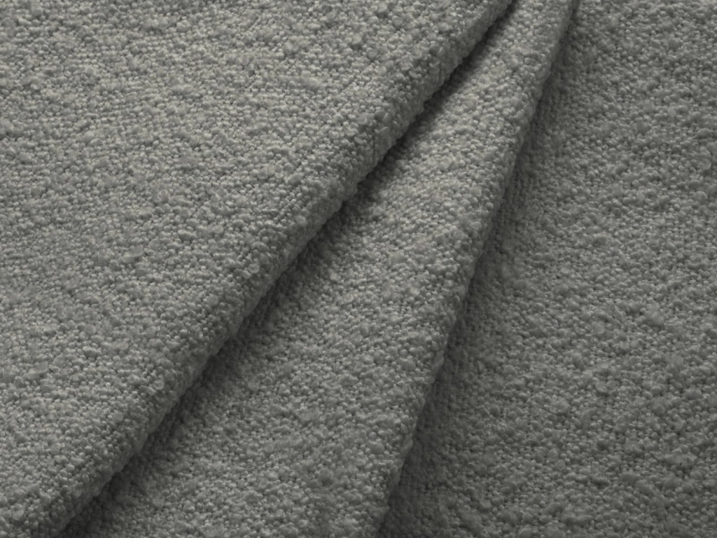 Cosmopolitan Design - Pouf "Vienna" in bouclé grigio 