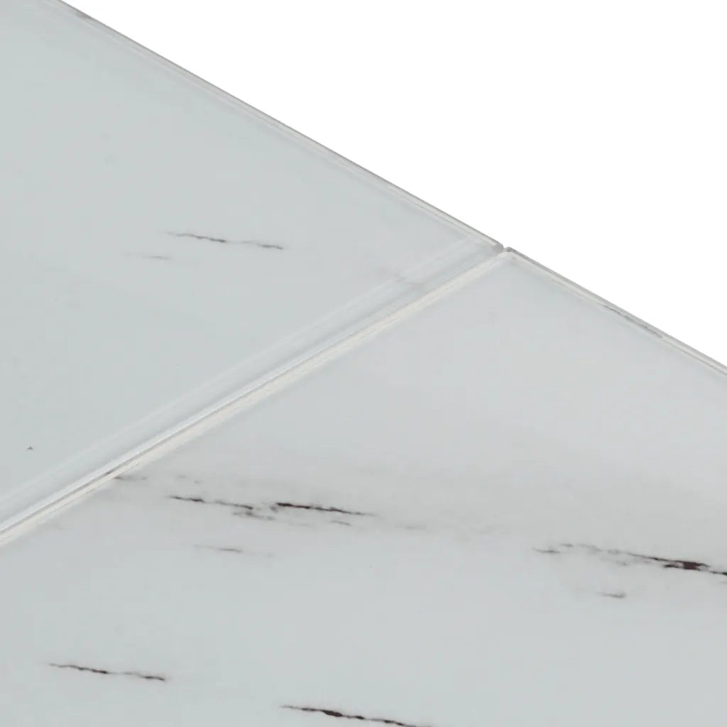 Tavolino Salotto Argento Acciaio Inossidabile Vetro Temperato 349979