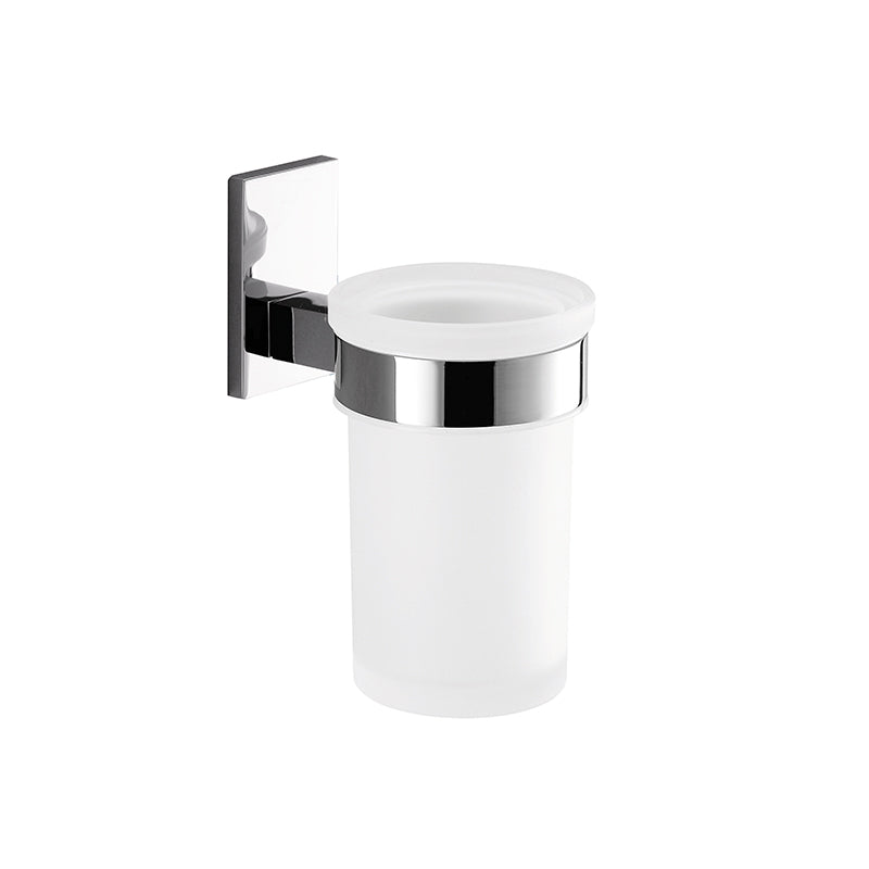 Portaspazzolini da muro in acciaio inox e Cromall 7810 Gedy serie MAINE Cromato