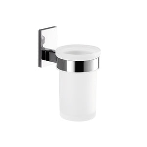 Portaspazzolini da muro in acciaio inox e Cromall 7810 Gedy serie MAINE Cromato