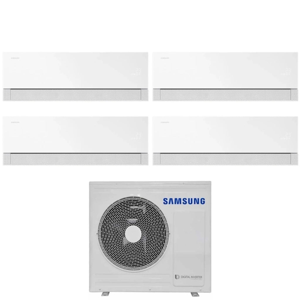 Condizionatore Quadri Split Samsung WindFree Première White 7+7+9+9 con AJ080TXJ4KG R-32 Wi-Fi Integrato