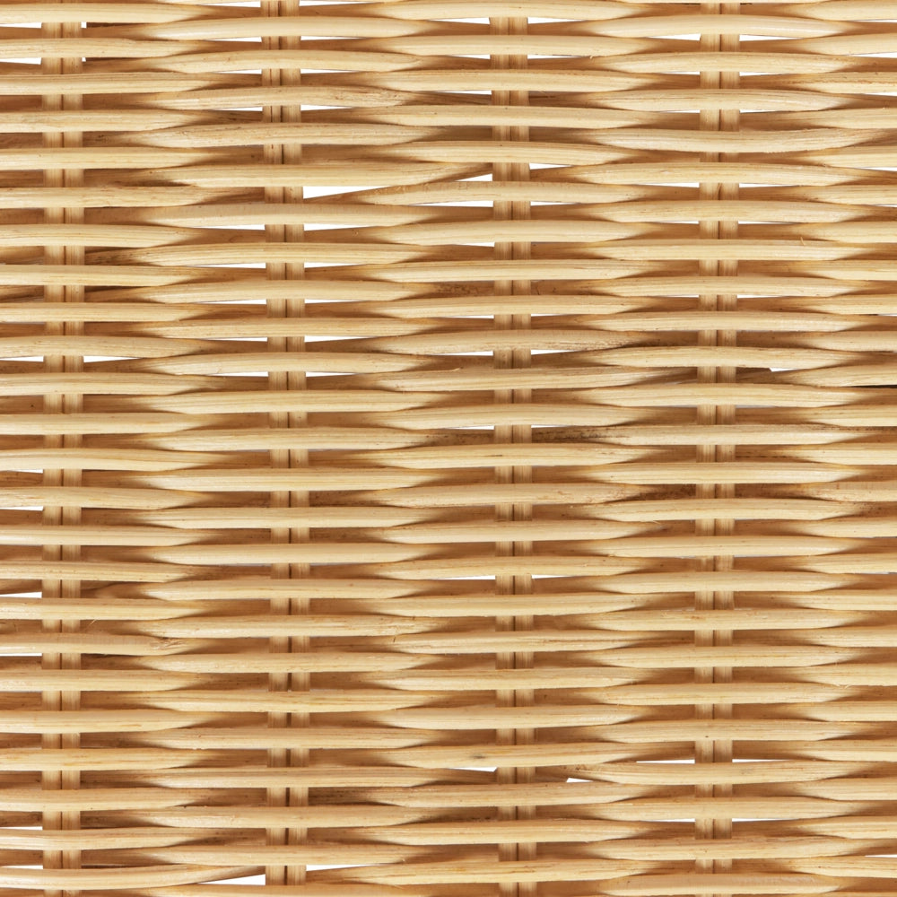 Tavolino da giardino in rattan naturale 96 x 60 cm stile boho esterno