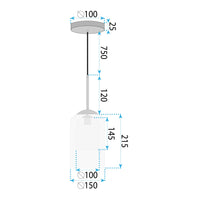 Lampada A Sospensione APP1704-1PC Amber