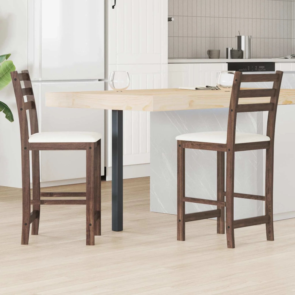 Sedie da pranzo 2 pcs Marrone Chiaro 40 x 47,5 x 99,5 cm