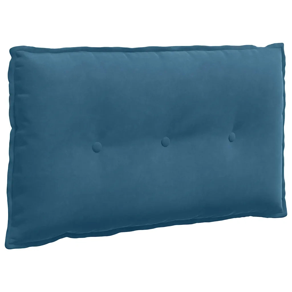 Cuscino per Schiena Blu 80 x 50 cm Tessuto in Cords 42014717