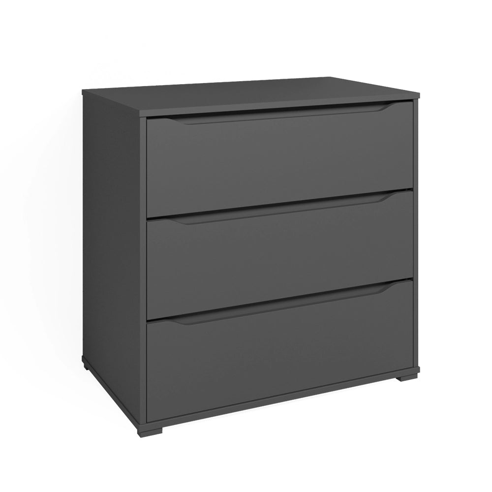 Vicco Cassettiera per camera da letto Antracite 48 x 77.6 cm con 3 cassetti