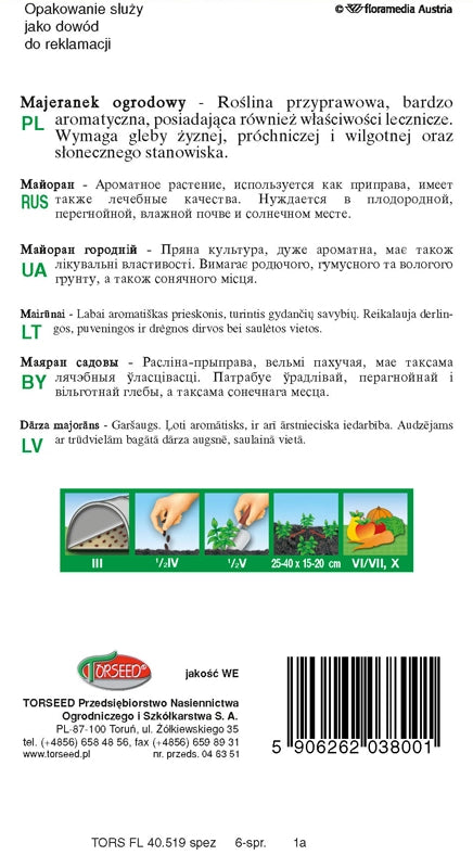 Maggiorana Majorana hortensis 1g