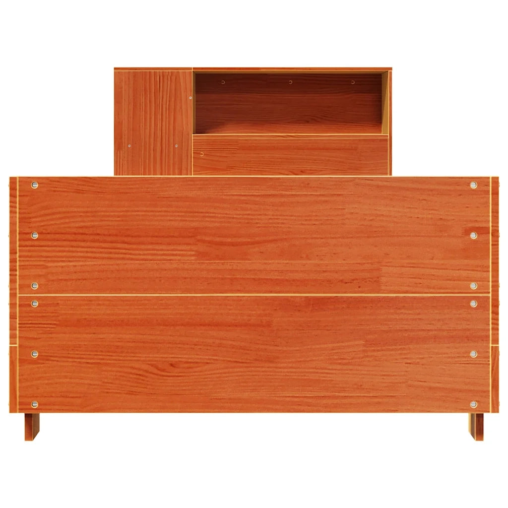 Giroletto senza Materasso Marrone Cera 100x200 cm Legno di Pino 3323667