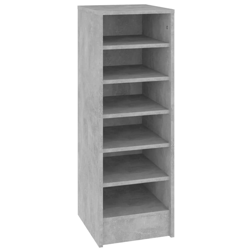 Scarpiera mobile contenitore per scarpe mobile per ingresso/corridoio/soggiorno 31,5 x 35 x 90 cm legno ingegnerizzato grigio 02_0021809