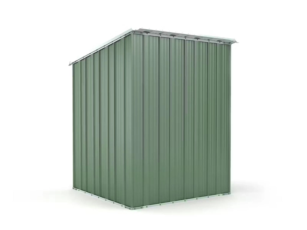 Box in Acciaio Zincato Casetta da Giardino in Lamiera 1.55 x 1.75 m x h2.02 m - 60 KG – 2.71 metri quadri - VERDE
