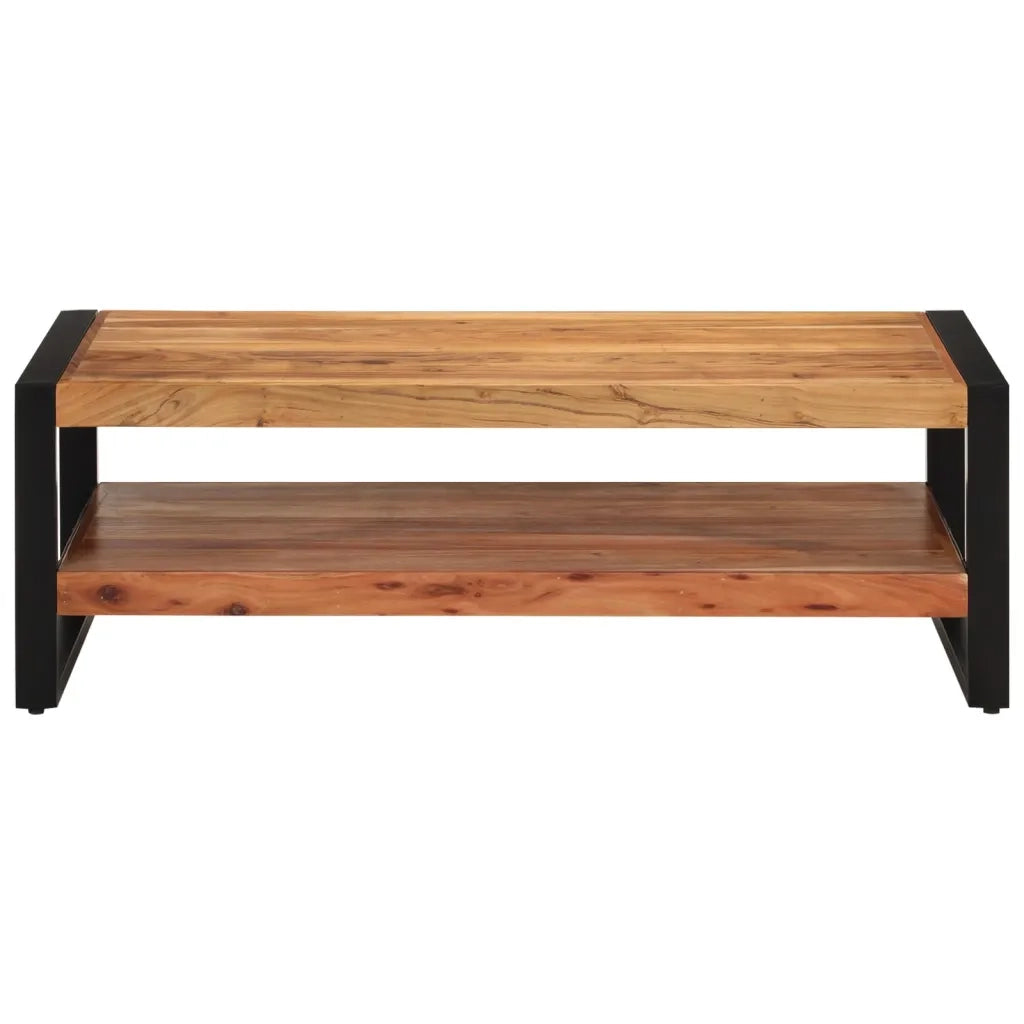Tavolino da salotto | Tavolino da caff¨¨ | Tavolino da Soggiorno 120x55x40 cm in Legno Massello di Acacia