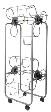 Carrello Portavasi 6 Cestini in Acciaio con Ruote Agrati Flortì Grigio