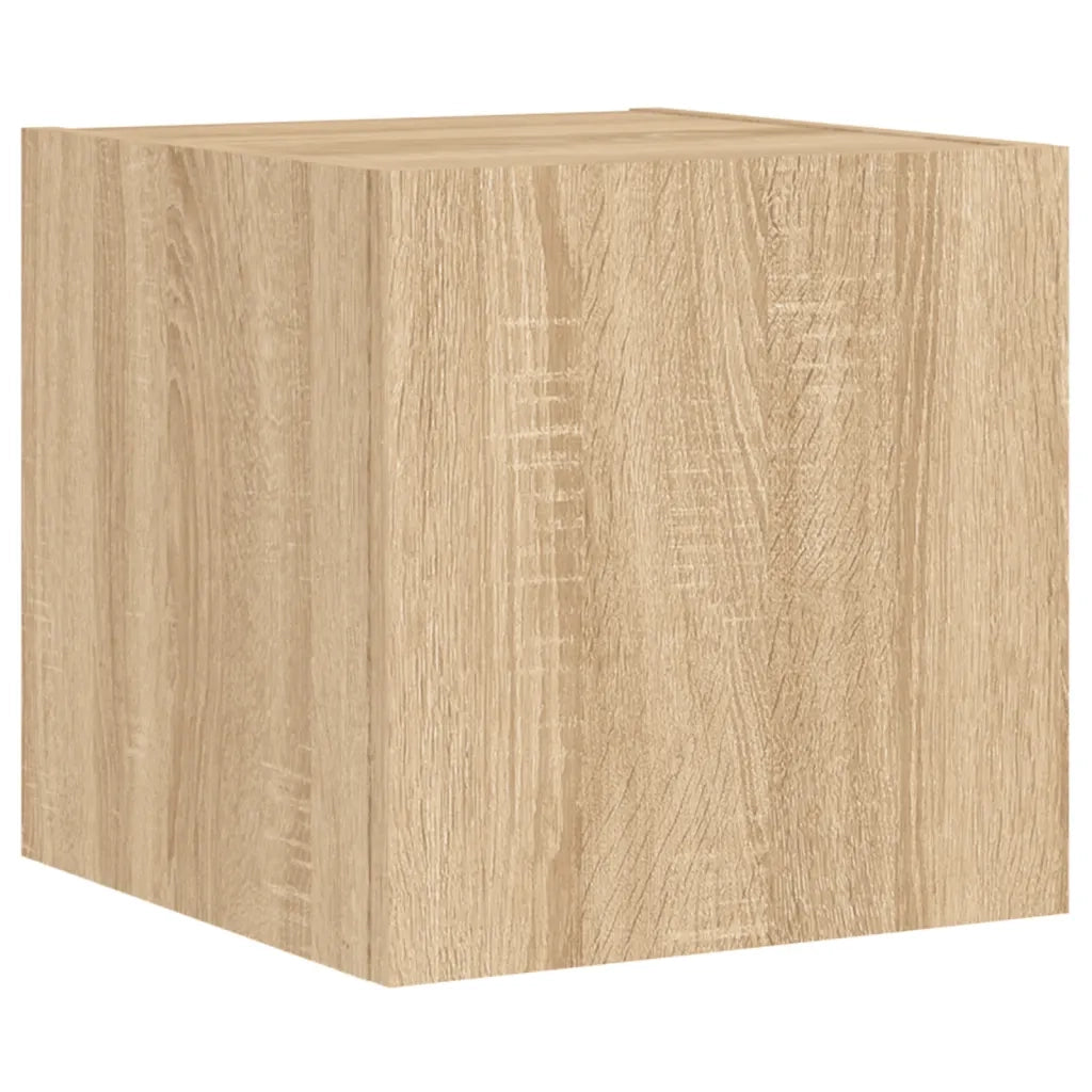 Mobili TV a Muro 5pz con Luci LED Rovere Sonoma 3216862