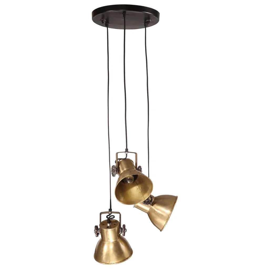 Lampada Pensile 25 W Ottone Anticato 30x30x100 cm E27 CFW5693200
