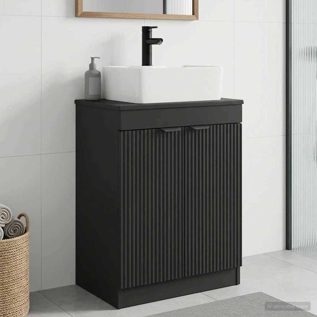 Mobile da bagno con lavabo Nero 54 x 35 x 83 cm 890159