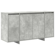Credenza | Madia | Buffet da pranzo | Armadio da pranzo Grigio cemento 135 x 41 x 75 cm Legno multistrato