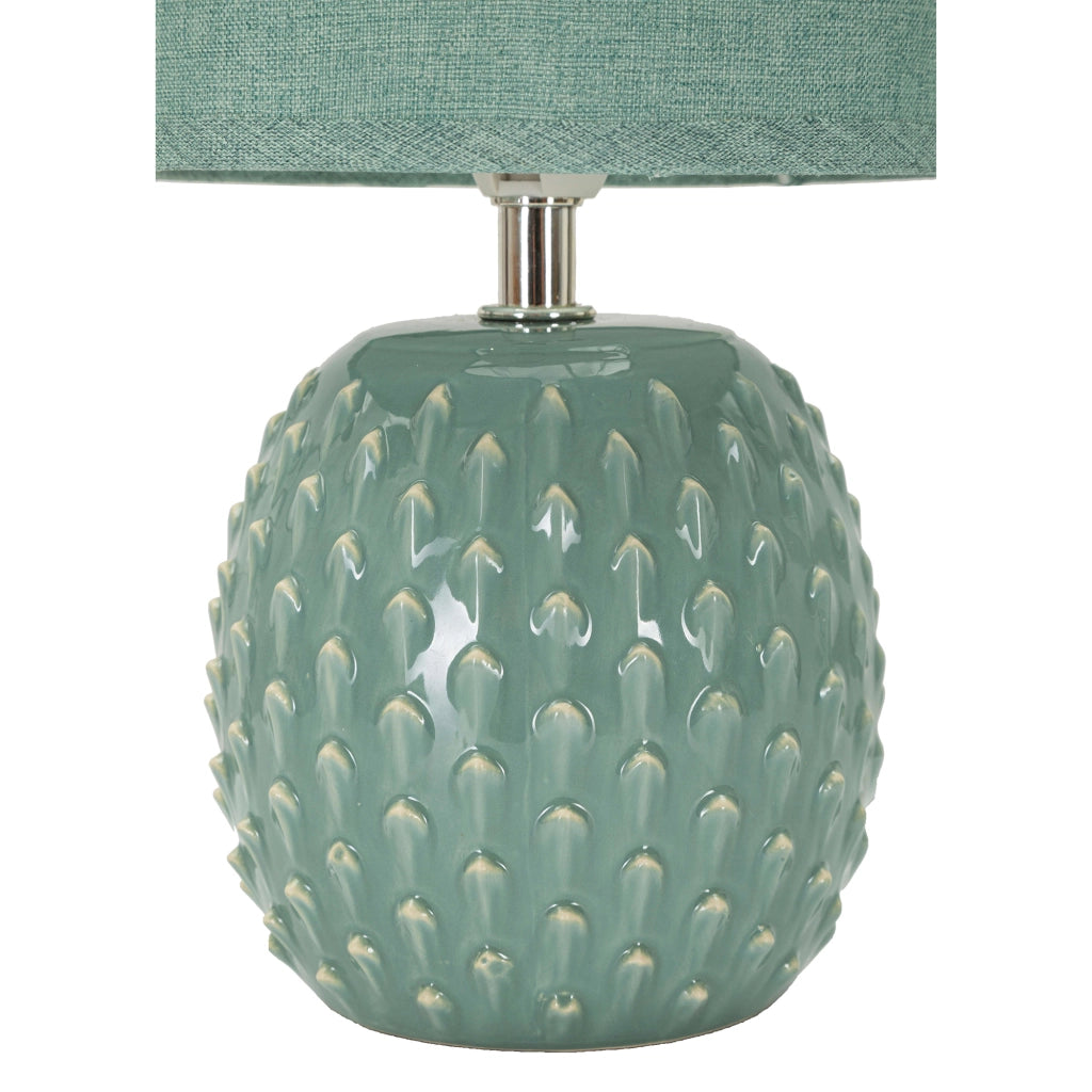 Ketchi, Lampada da Tavolo Necessaria 1 Lampadina, Azzurro Turchese