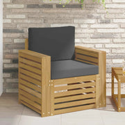 Set di divani da esterno-Sofa da giardino Poliestere Bianco 120056