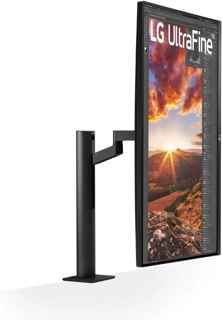 32UN880 ERGO Monitor 32 pollici UltraHD 4K LED IPS HDR, 3840x2160, AMD FreeSync 60Hz, HDMI 2.0, Display Port 1.4, USB-C, USB Hub, Speaker Stereo 10W, Flicker Safe, Stand ERGO, Nero