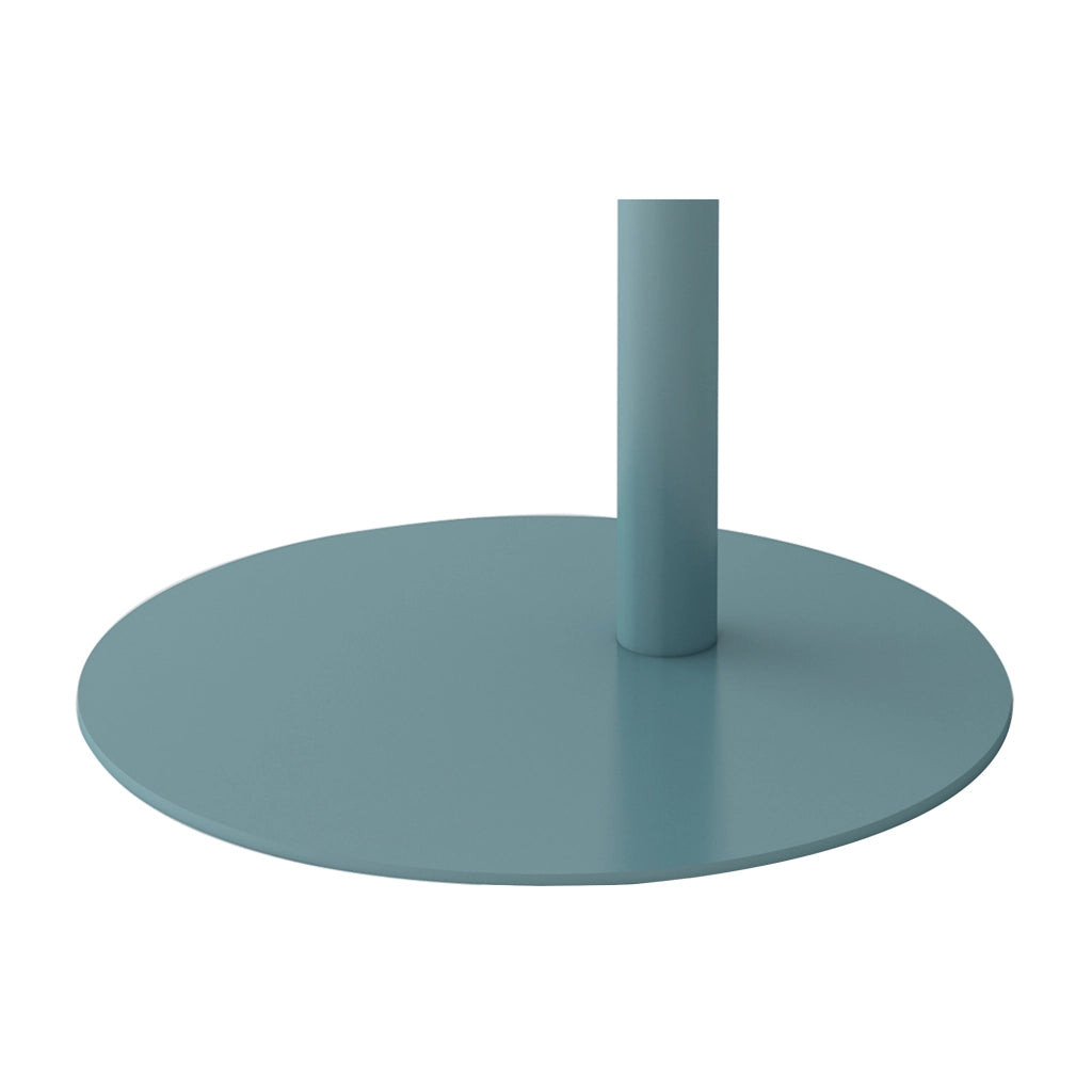 Tavolino Laterale da Divano Nastätten Metallo Piano Trapezoidale - Blu opaco [en.casa]